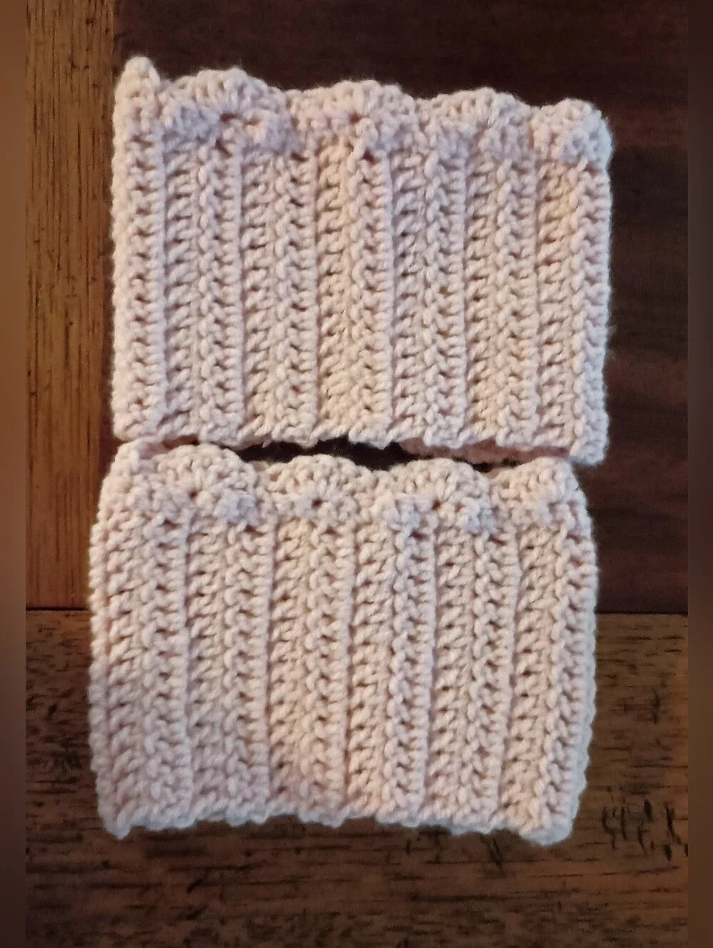 Handmade Pink Crochet Boot Cuffs